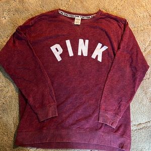 Pink size large sweatshirt, like new